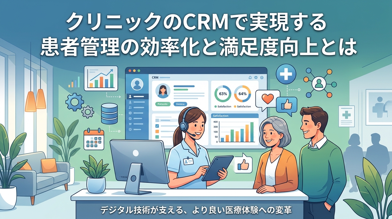 クリニックのCRMで実現する患者管理の効率化と満足度向上とは
